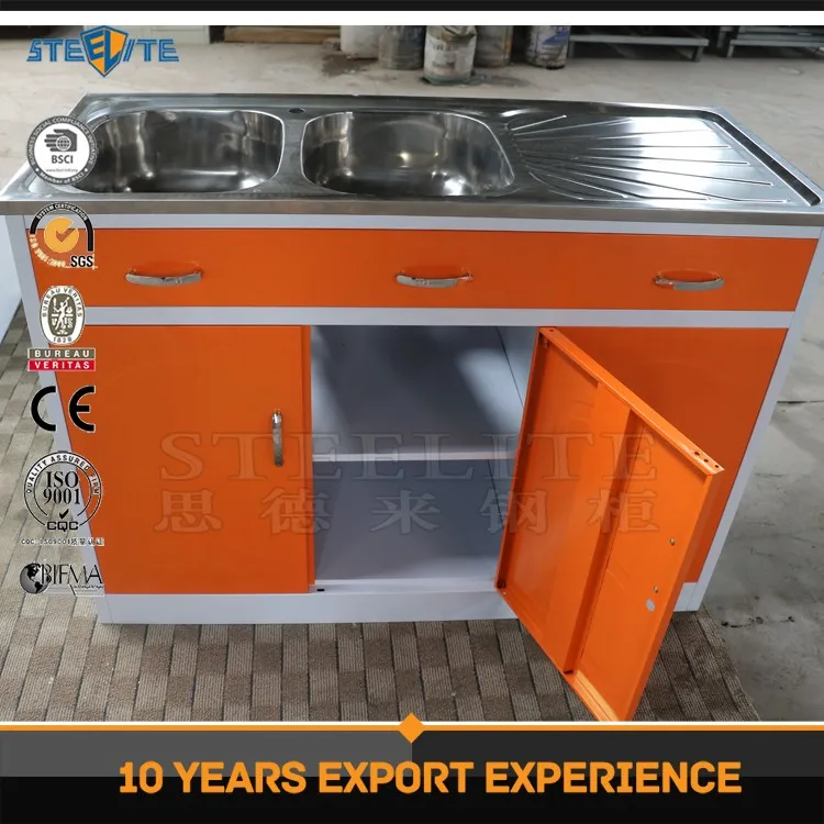 New Design Metal Pantry Cupboard Zambia Kitchen With Sink Buy