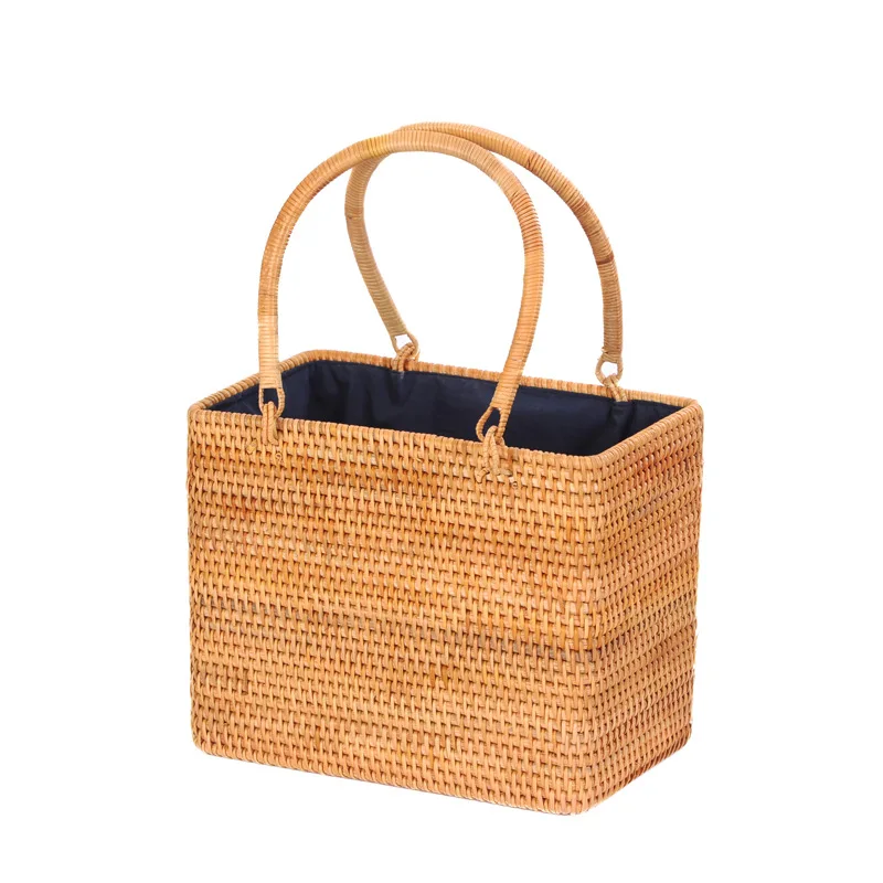 rattan basket purse