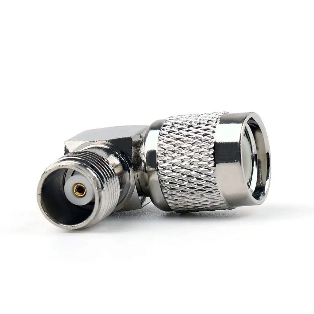 UHF Male to Female Right Angle Adapter PL259 to SO239 Jack Connector 90 Degree BestTong 5 PCS RF Coaxial Coax Adapter