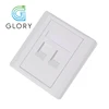 Single/Dual Port Rj45 Wall Socket 86*86mm Cat6 Rj45 Faceplate