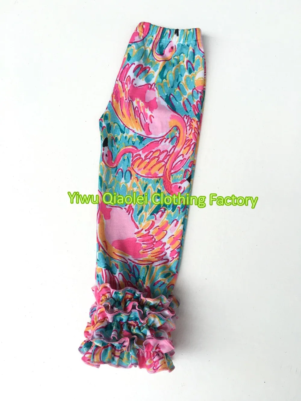 Oem/odm Sew Sassy Boutique Floral Ruffle Icing Legging 2016 High