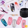 6 colors 5 ml Free samples Spider Wire UV Gel For DIY Gold Sliver String Lace Nail
