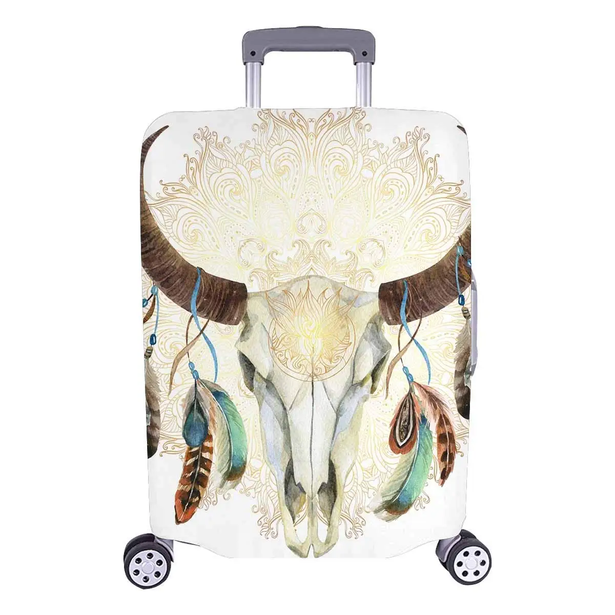 FOLPPLY Retro Old World Map Luggage Cover Baggage Suitcase Travel Protector Fit for 18-32 Inch