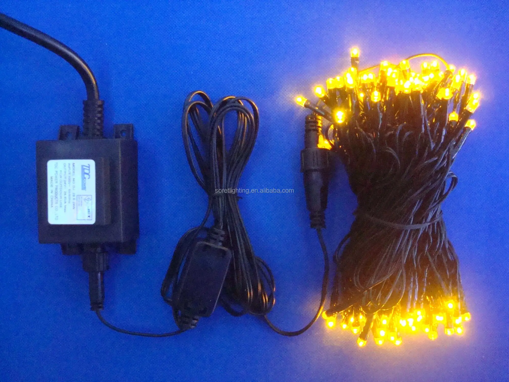 Wholesale 24v 100led 10m led string light warm white/led train string light