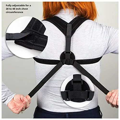 Neoprene Posture Corrector Strap For Relieves Upper Back And Shoulders ...