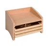 Montessori Toys Wooden Teaching Equipment Botany Puzzle Cabinet Four Secret Compartments