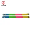Segment Round Elastic Silicone Rubber Bands, Adjustable Silicone Exercise Bands With Button