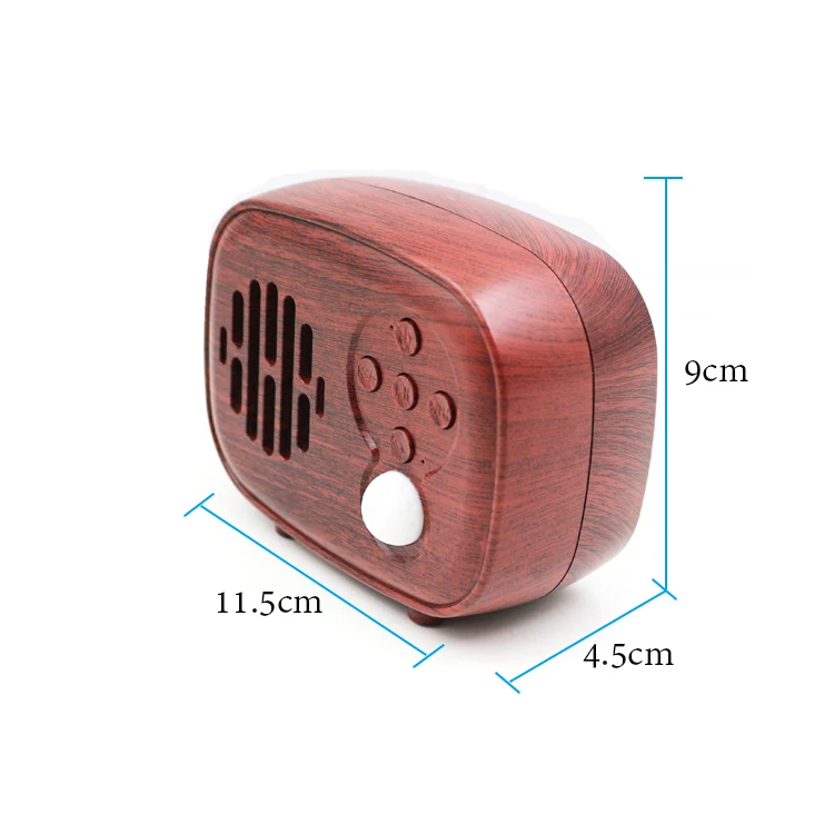 Wood bluetooths speaker portable wireless FM radio TF card USB handfree outdoor wooden mini speaker - ANKUX.COM