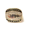 Custom your own design fancy gold and silver baseball softball USA country map championship rings for kid (SP-017)