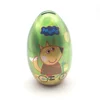 Dongguan custom logo cheap empty egg shaped money saving tin box