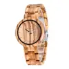 New Arrival Solid true Wood Big Dial Casual Wooden Watch Custom