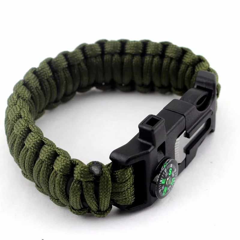 New Item Paracord Survival Bracelet Kit With Compass And T-shaped Shade ...