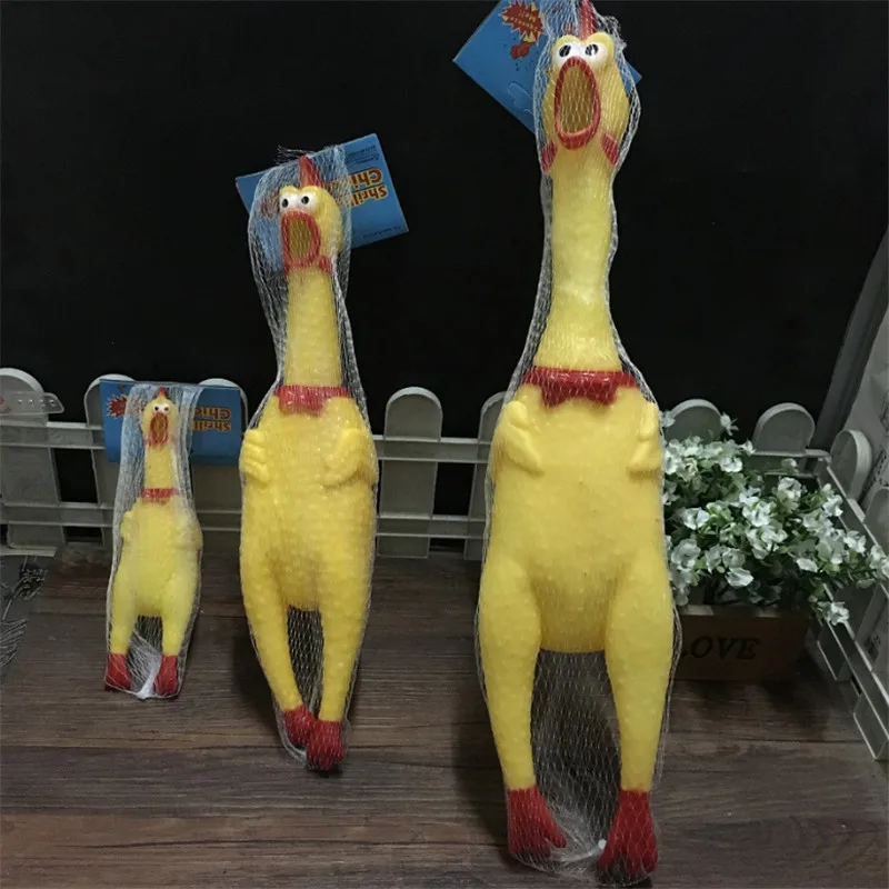 funny toy sound squeeze screaming chicken toy