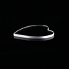 Single Bright blue tempered glass filled optical sapphire lenses panel for Medical instruments jewelry and scanners