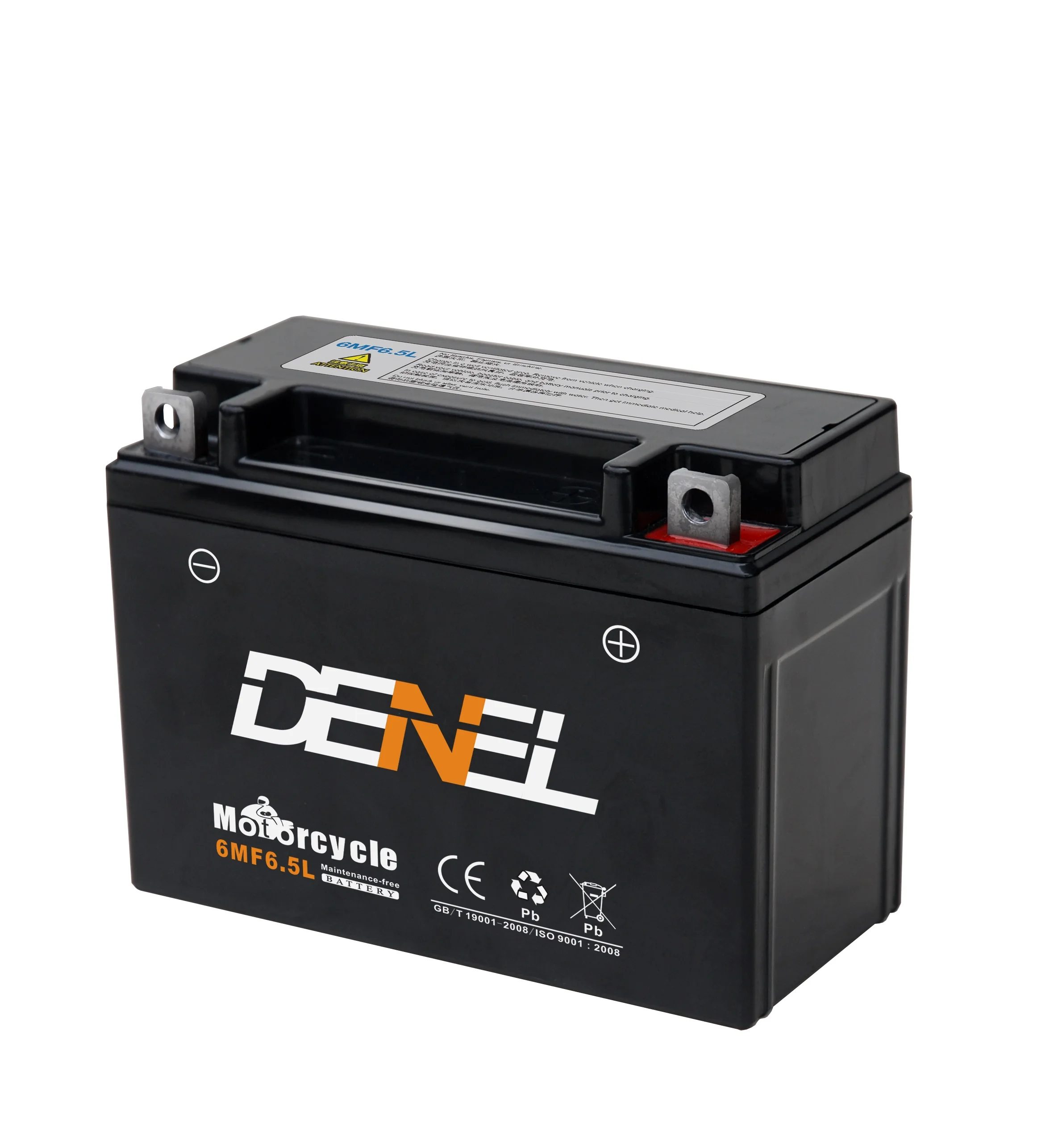 gel maintenance free motorcycle battery(12v 6.5ah)