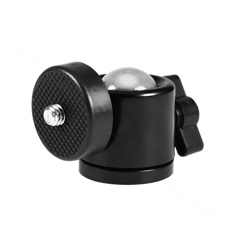 360 Swivel Camera Tripod Ball Head 1/4 Inch Screw Mount Bracket For