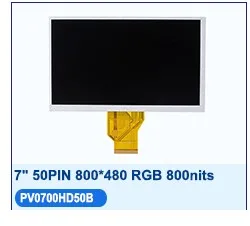 50 pin/40pin lcd 7 inch ips module with touch panel