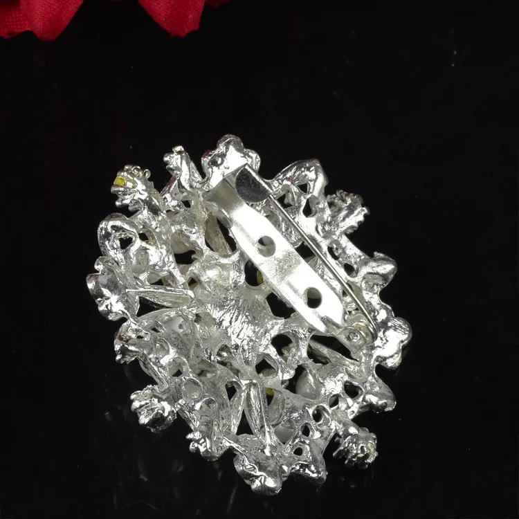 Crystal beaded jewel brooch pin, Pearls brooch pin for wedding