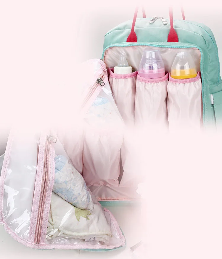 Hot Sale Fashion High Quality Multifunction Travel Waterproof Backpack Mummy Baby Diaper Bag