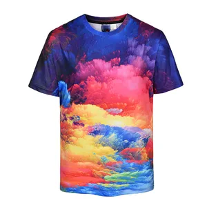 Super Vivid Custom Sublimation Tie Dye Tshirt with Your Logo Super Vivid Custom Sublimation Tie Dye Tshirt with Your Logo