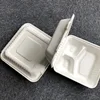 100% compostable disposable bento box sugarcane dinnerware sets