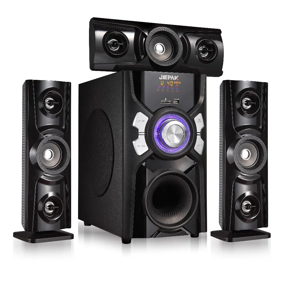 Jiepak Hot Selling Bt Home Theatre Speakers With Woofer And Fm - Buy 