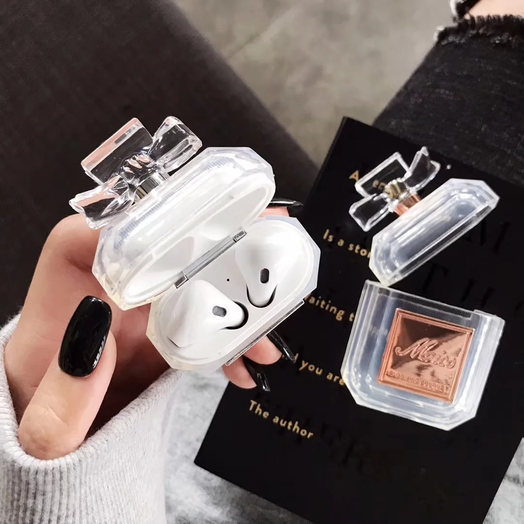 Luxury Perfume Bottle Design Airpod Pro Case Cover Silicone Protective Air Pod Case Compatible