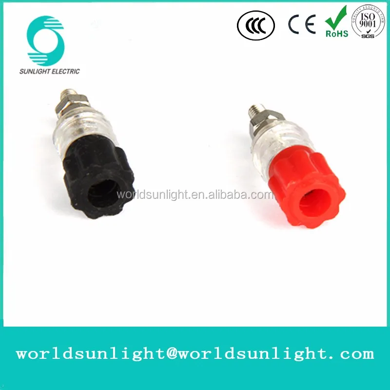 Js900a M3 3mm Thread Black Red Transparent Electrical Binding Post