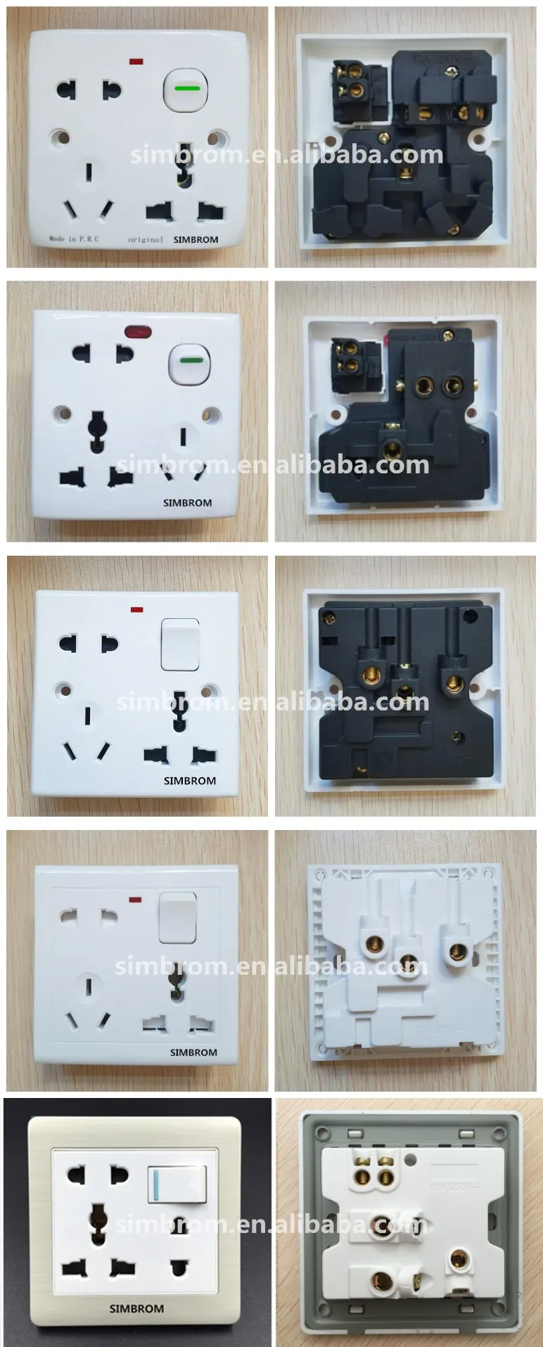 Bangladesh Wall Switch Socket Double Multi Socket. Buy Bangladesh
