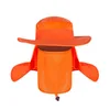 Outdoor 360 UV Sun Protection Fishing Boating Hiking Cap Hats With Snap Brim Ear Face Neck Cover Cap