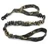 Camouflage Tactical Dog Training Bungee Leash with Control Handle Quick Release Nylon Leads Rope