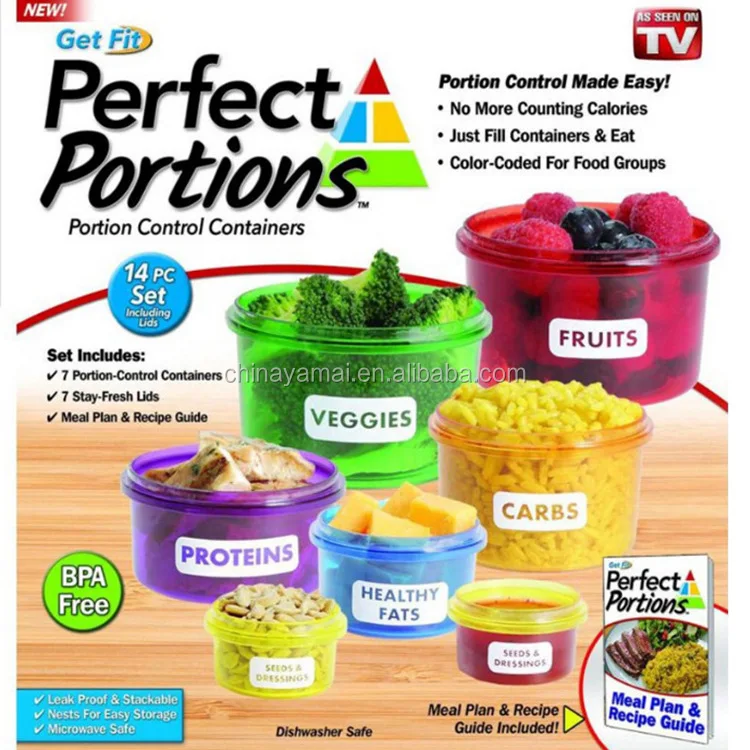 As Seen On Tv Perfect Portions Control Food Storage Containers Buy