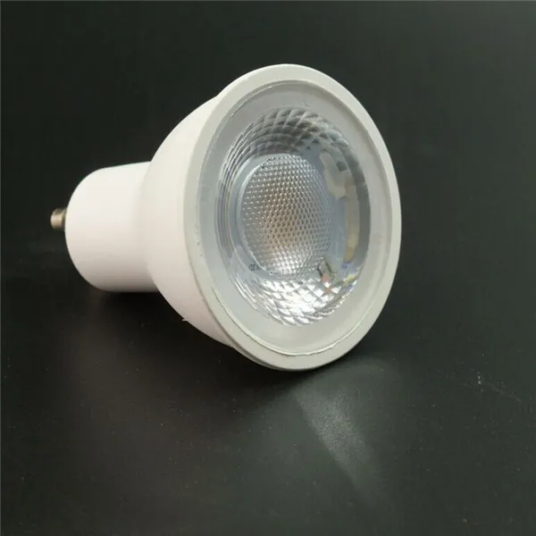 Plastic with Aluminum inside+Lens Epistar 24*24 2700-6500K 2835 SMD 38Degree 5w gu10 spotlight