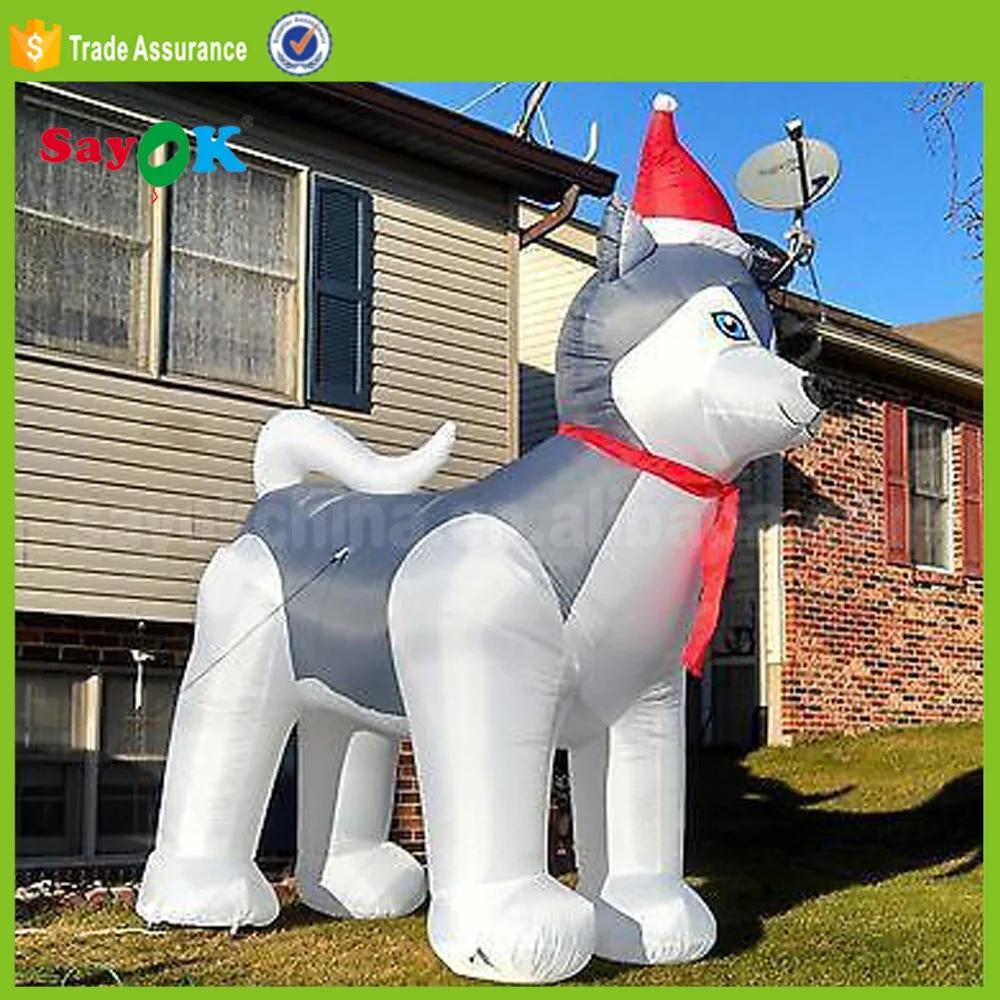 Professional Supplier Christmas Dog Inflatable Husky Dog Christmas Inflatable Decorations Buy
