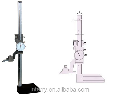 Calibrador De Altura De Dial Vernier De Precisión,Medidor