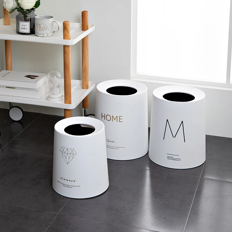 
8l 12l indoor eco-friendly modern plastic personalized wast bin 