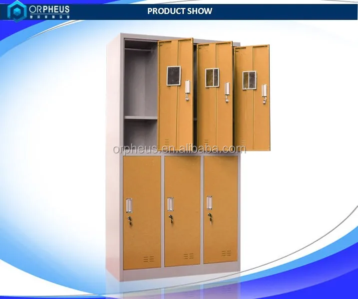 Iron Clothes Cupboard 6 Door Metal Sports Locker Specific Hostel Steel