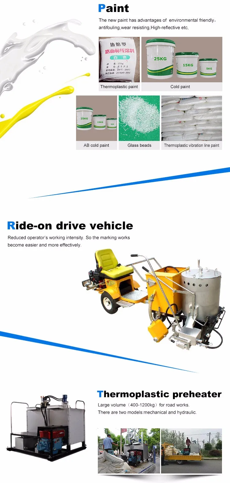  Thermoplastic Road Marking Machine road line makingin machine for sale