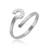 Western Europe Style Simple Fashion Style Question Mark Rings Easy Wear Adjustable Rings