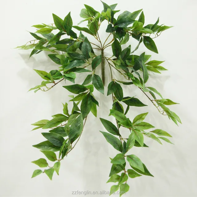 hot sale artificial green jewelweed garland leaves vine