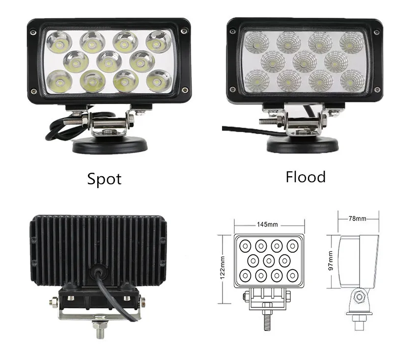Led 12v Car Spotlights Supper Bright Led Light For Truck 6 Inch 33w