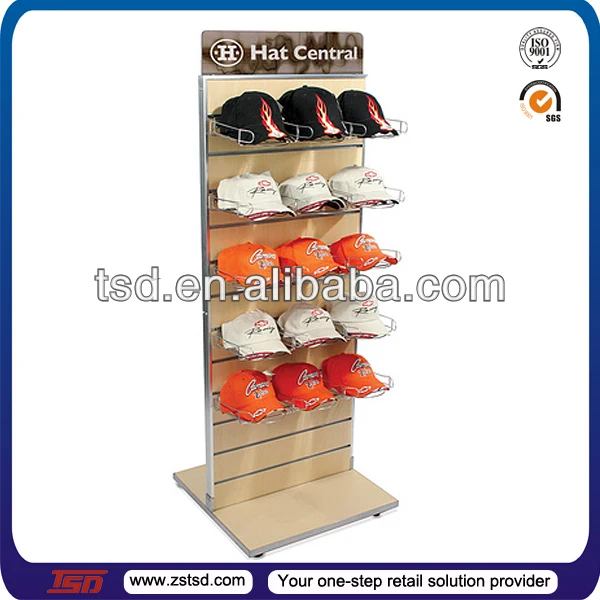 wood hat display