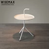 Modern Outdoor Indoor Use Stylish metal round side end table with handle