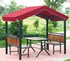 Patio Used 250* 150cm Mini Gazebo with wooden table wooden seat