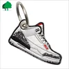 Direct factory sale custom high quality Embroidery patch Stylish and versatile, it comes with both a shoes and key ring.