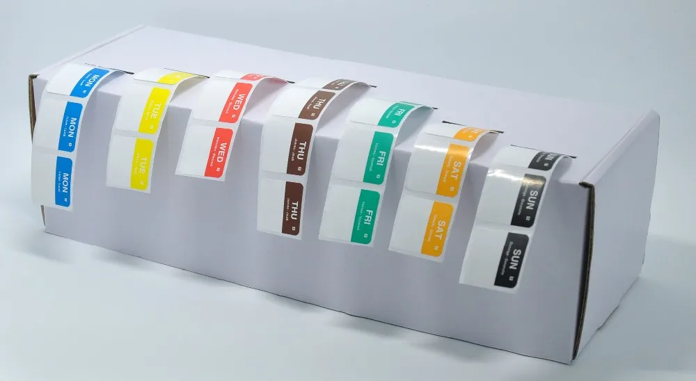 Fifo Removable Food Safety Label,Trilingual Day Of The Week Label,Stock