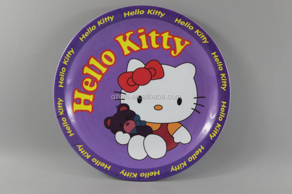 Cartoon Melamine Dinner Plates For Children