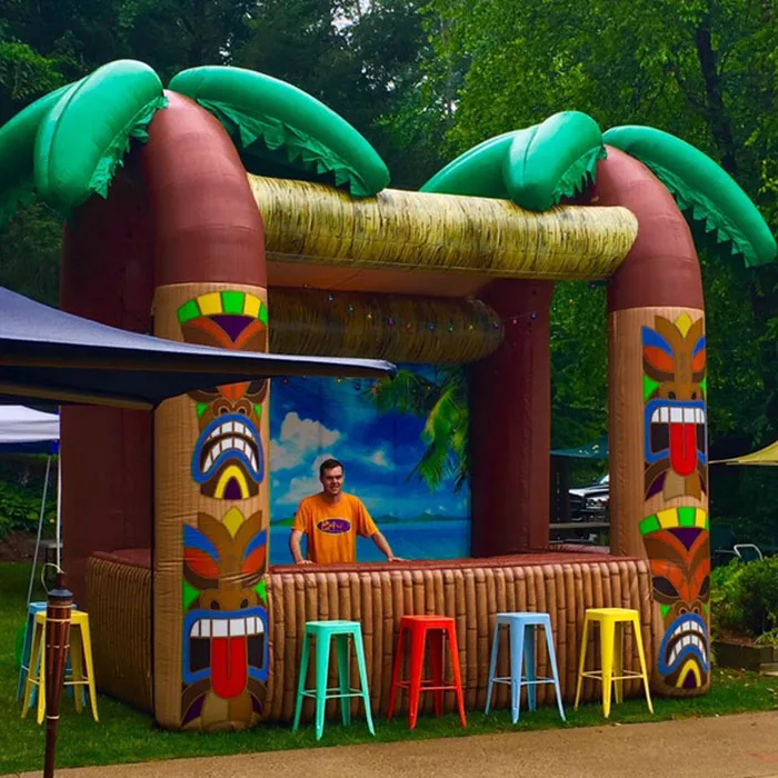 L0080 Backyard Inflatable Tiki Bar Rental At Outdoor Party Buy Tiki Bar Rental Backyard Tiki Bar Tiki Bar Inflatable Product On Alibaba Com