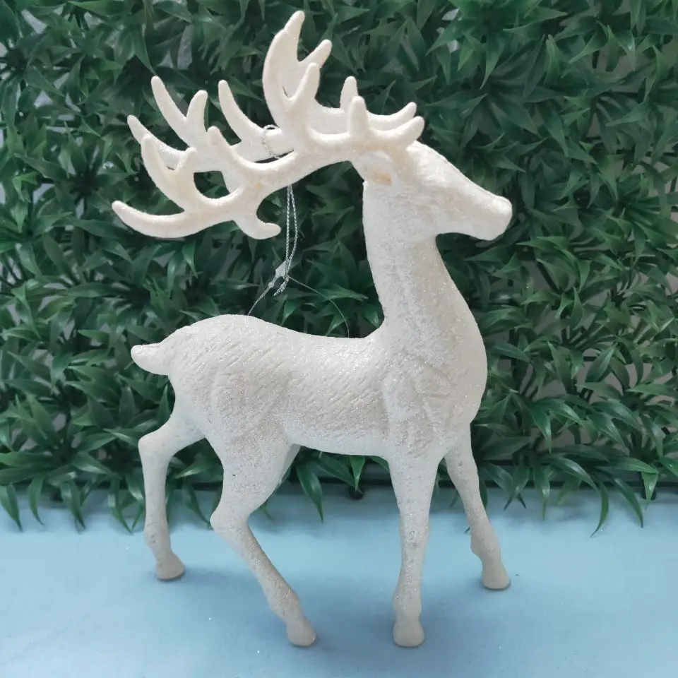 Personalized Plastic Christmas Outdoor Decorative Deer Handmade Plastic