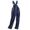 High Quality Slightly Patch Pocket Adjustable Shoulder Strap Jeans Women,Jeans Latest Wholesale Price